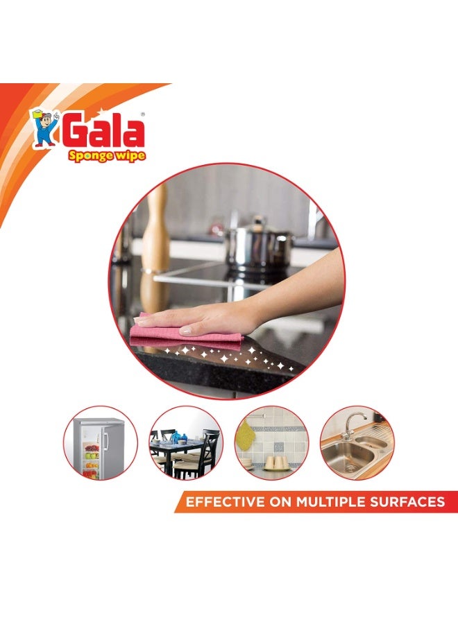 Gala Sponge Wipe for Kitchen 5 Pcs Pack (Multipurpose) (148995) - Image 2